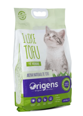 Arena Origens Super Premium Orgánica de Tofu con aroma a Té Verde - 2.85kg