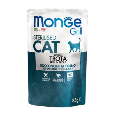 Monge Feline Grill Adulto Trucha 85gr
