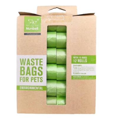 Bolsita para Excretas Biodegradable Nunbell 12 rollos