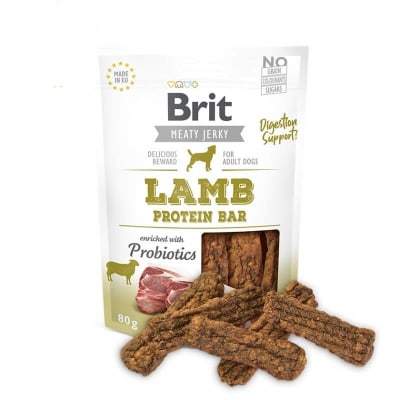 Brit Jerky Snacks Lamb  - 80gr