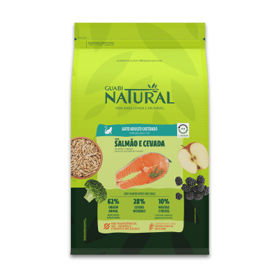 Guabi Natural Gato Adulto Castrado Salmón y Cebada 1.5kg