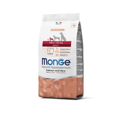 Monge Canine adult mini salmon y arroz 2.5 Kg