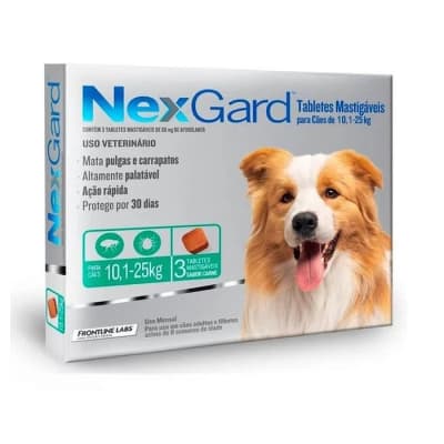 Nexgard para Perros de 10.1 a 25kg de peso -  3 tabletas