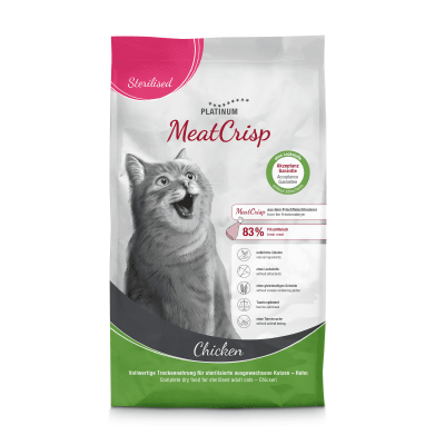 Platinum MeatCrisp Cat Sterilised Chicken 1.5kg