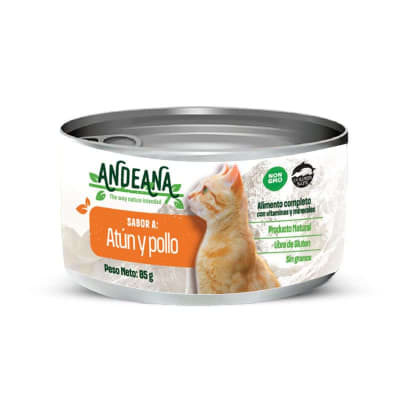 Andeana alimento para gato de atún y Pollo - 85gr