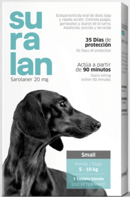Suralan Antipulgas para Perro - Small (5 a 10kg) 1 tableta