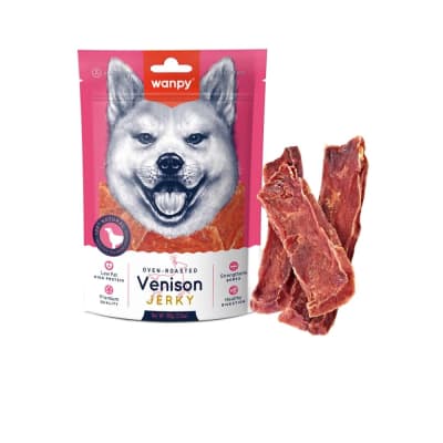 Wanpy Snacks dog venison jerky 100 gr
