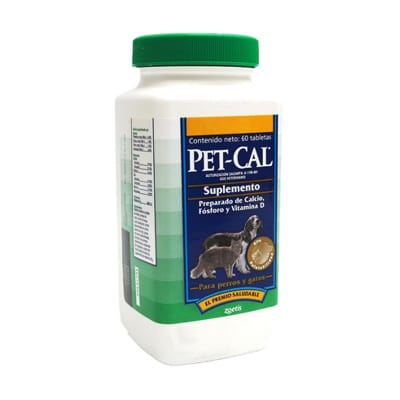 Pet - Cal Suplemento 60 tabletas