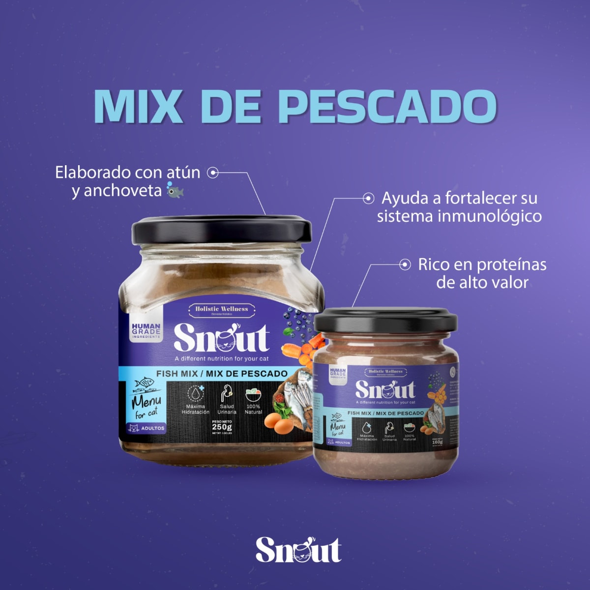 Snout - Menú for Cat Mix de Pescado - 160gr1