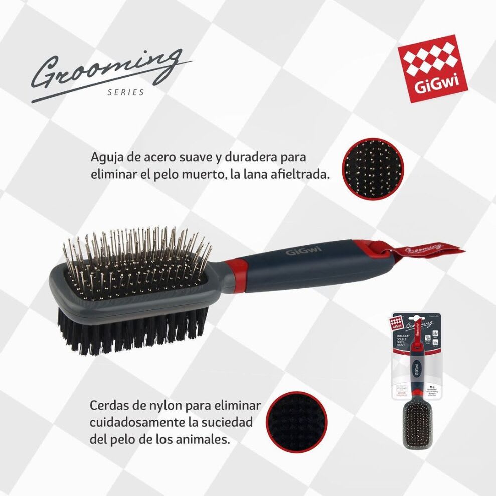 Gigwi grooming cepillo doble1