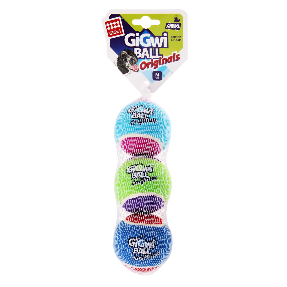 Gigwi M size tennis ball 'GiGwi ball originals' (3pcs)1