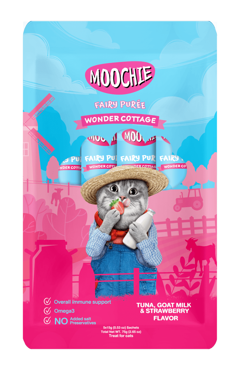 MOOCHIE – PURÉ DE HADAS SABOR ATÚN, LECHE DE CABRA Y FRESA - 75gr1