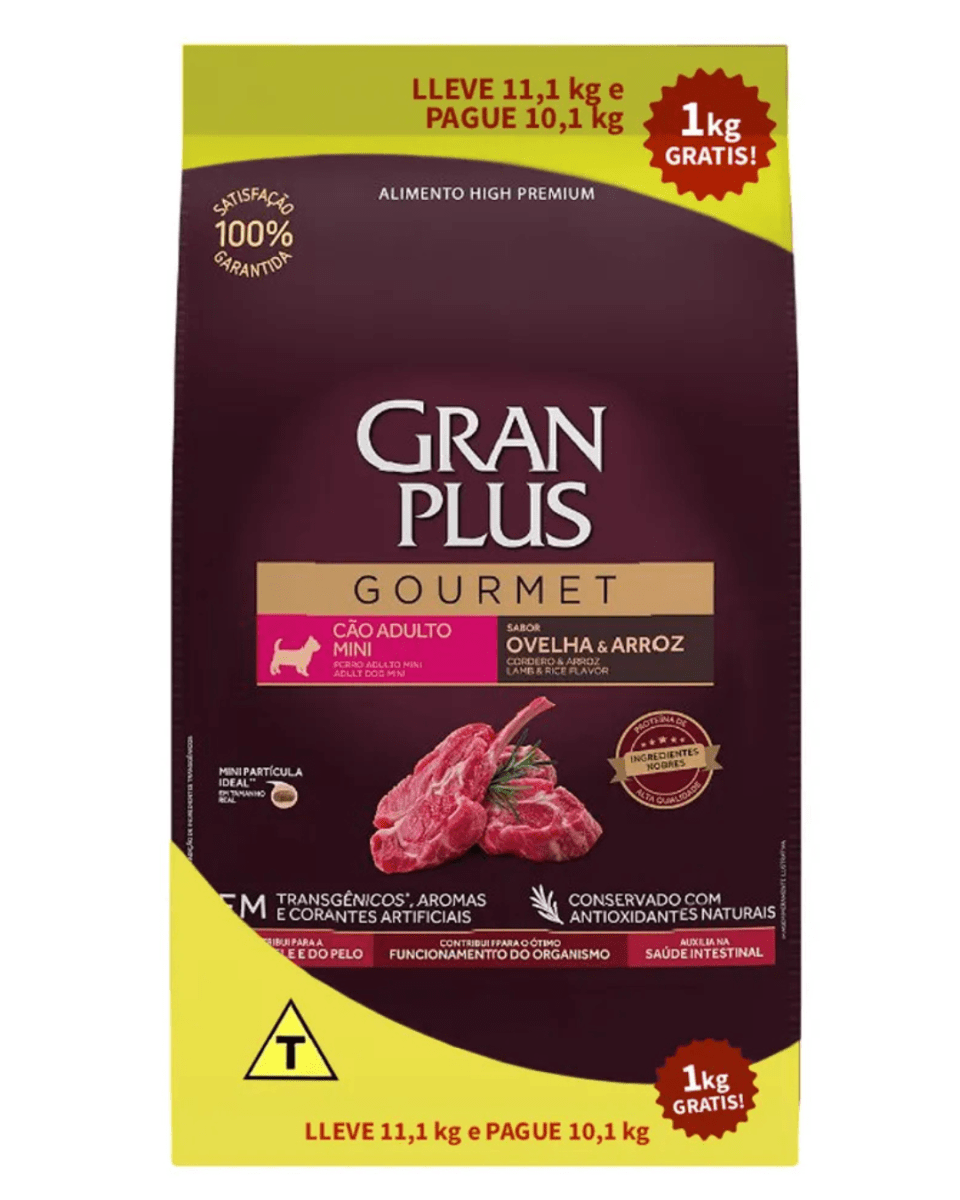 Gran Plus Gourmet Perro Mini Adulto Cordero 11.1kg1