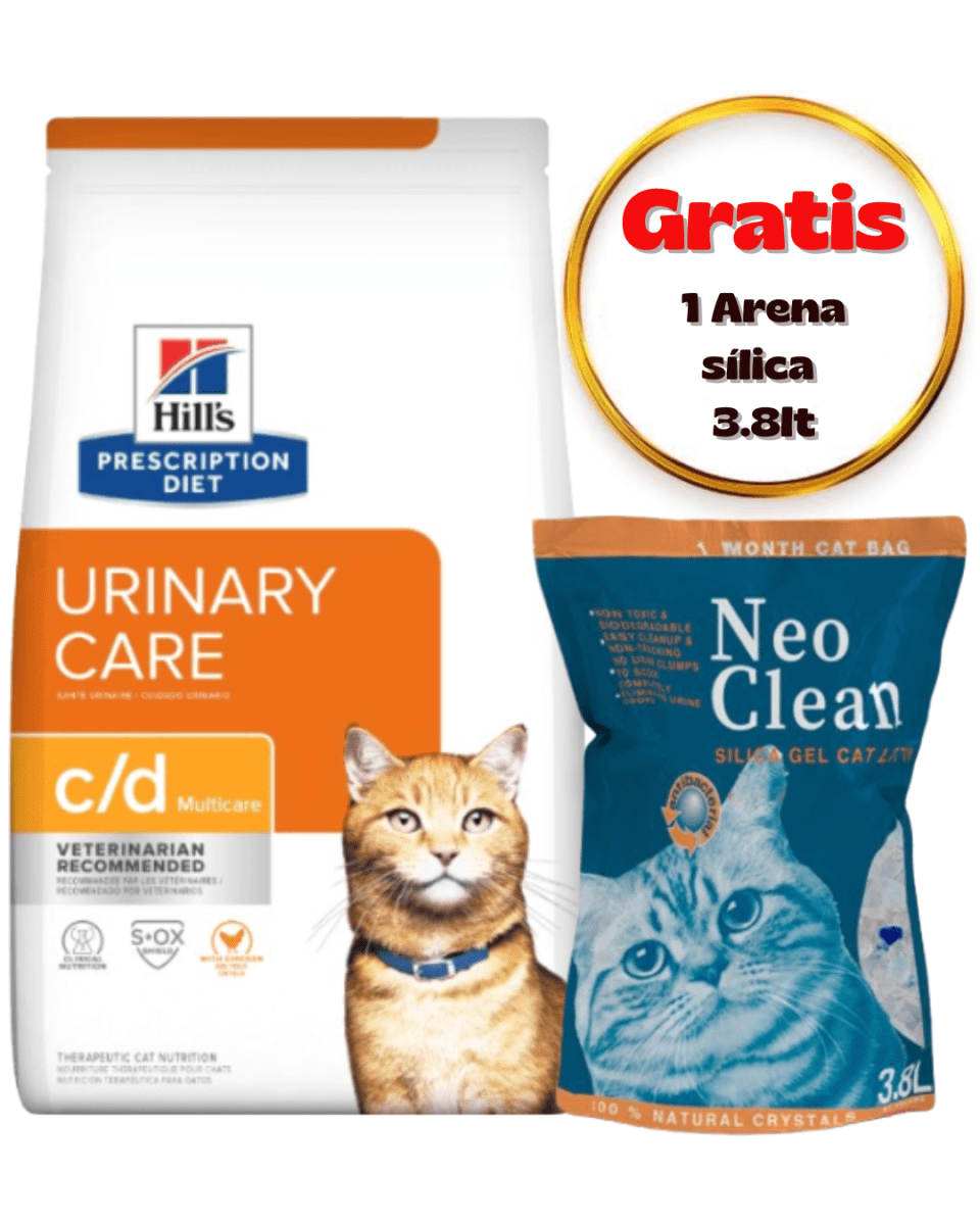 Hills PD Feline Urinary C/D Multicare 1.8kg - Promo Neo Clean Sílica1