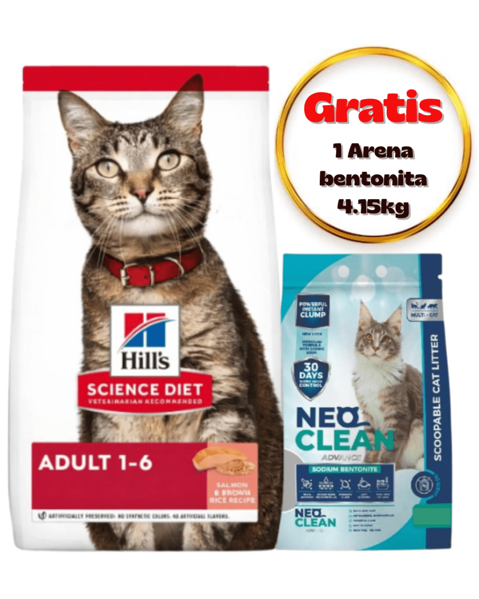 Hills SD Feline Adulto Salmón 1.59Kg - Promo Neo Clean Bentonita1