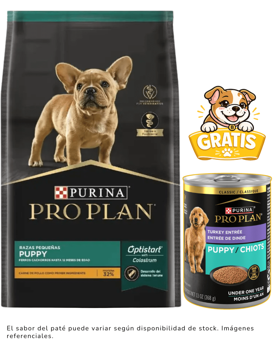Pro Plan Cachorro Razas Pequeñas 7.5 Kg + 1 paté gratis1