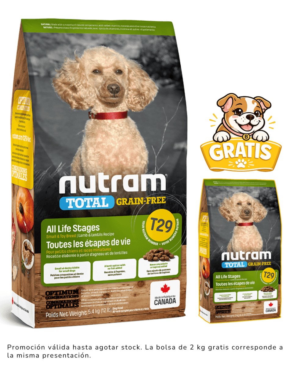 T29 NUTRAM TOTAL GRAIN FREE - ALLERGY LAMB DOG 5.4kg + 2kg gratis1