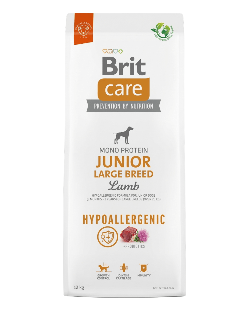 BRIT CARE HYPOALLERGENIC JUNIOR LARGE BREED LAMB 12kg1