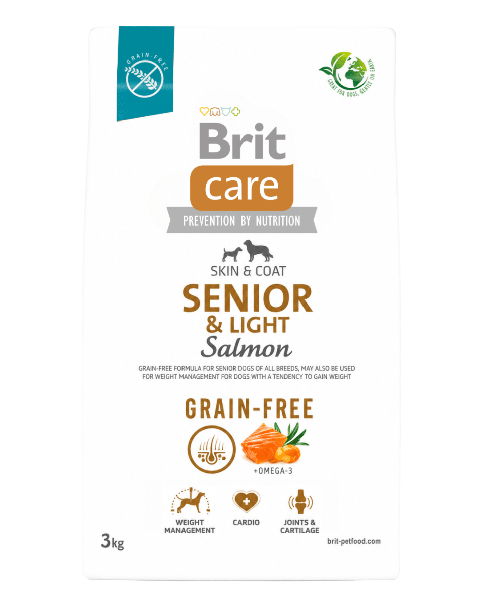 BRIT CARE GRAIN FREE SENIOR & LIGHT SALMÓN 3KG1