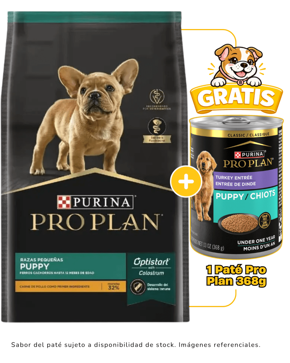 Pro Plan Cachorro Razas Pequeñas 7.5 Kg + 1 paté Pro Plan gratis1