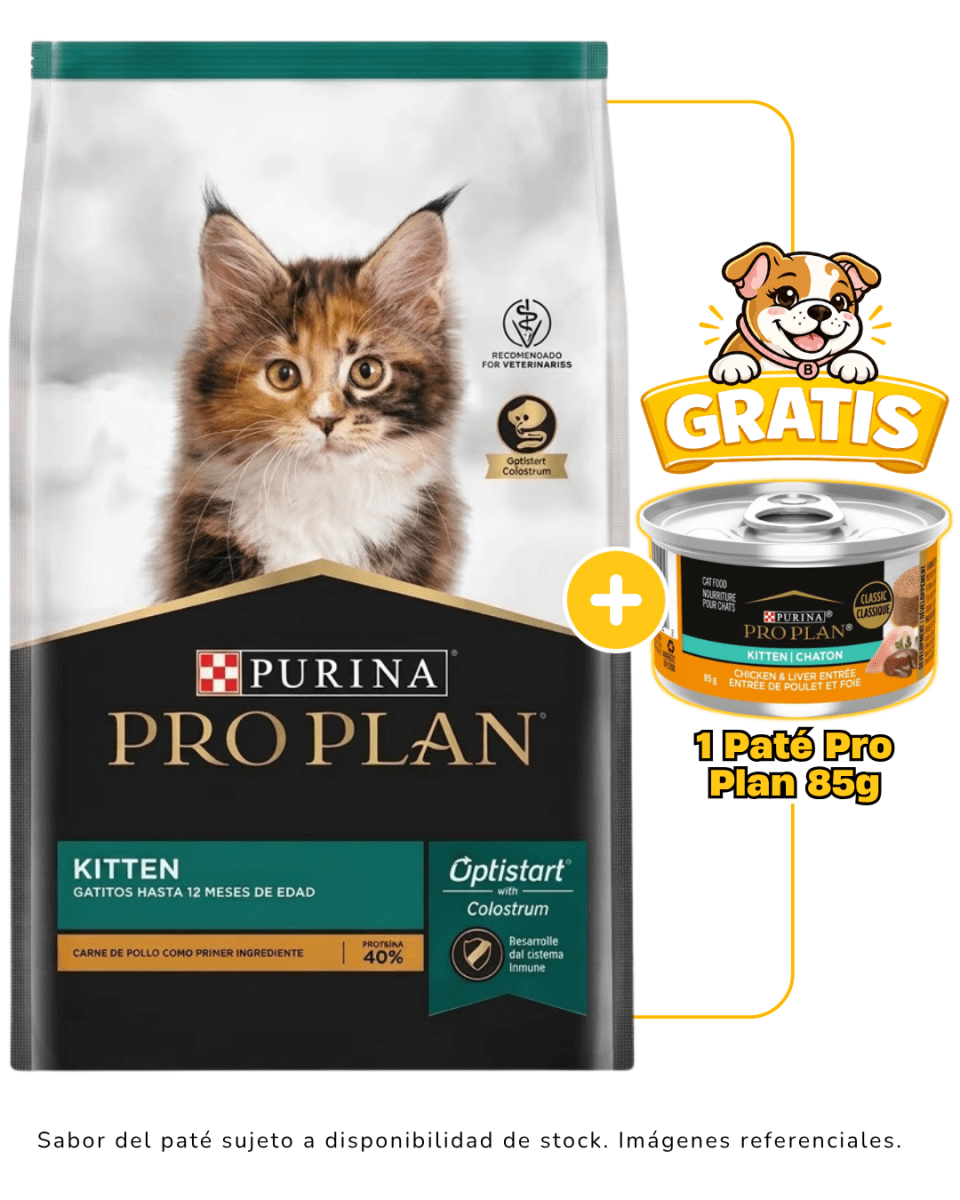 Pro Plan Kitten 7.5kg + 1 paté Pro Plan 85g gratis1