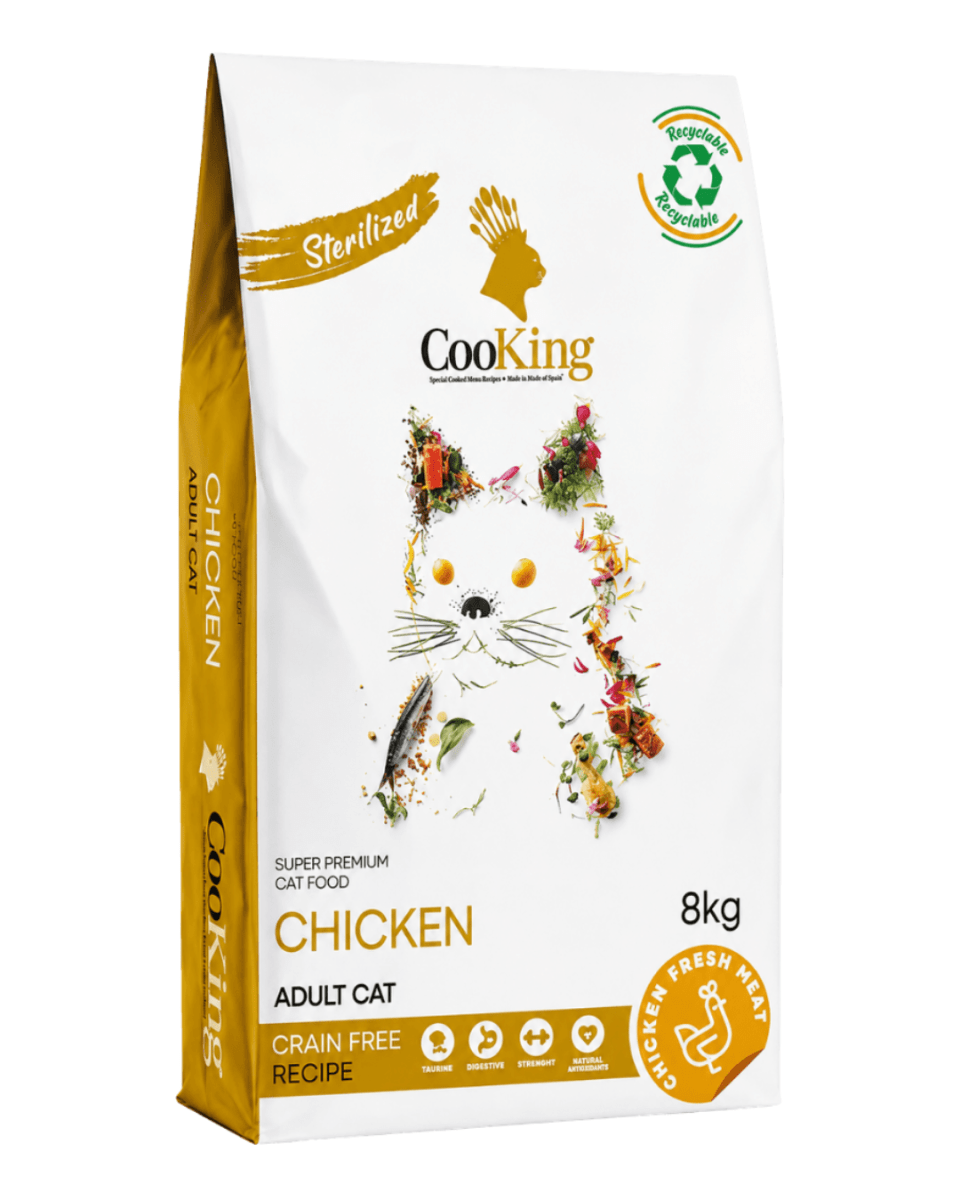 Cooking Cat Food Adult Sterilized Chicken Grain Free 8kg1