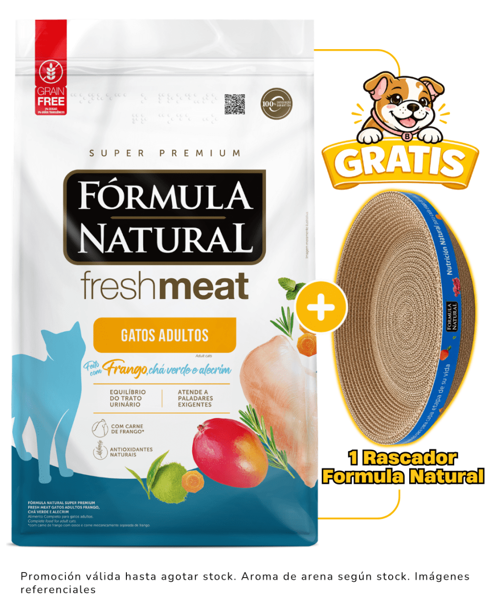 Formula Natural Fresh Meat Gato Adulto Adulto Frango 10.1kg + 1 rascador Formula Natural gratis1