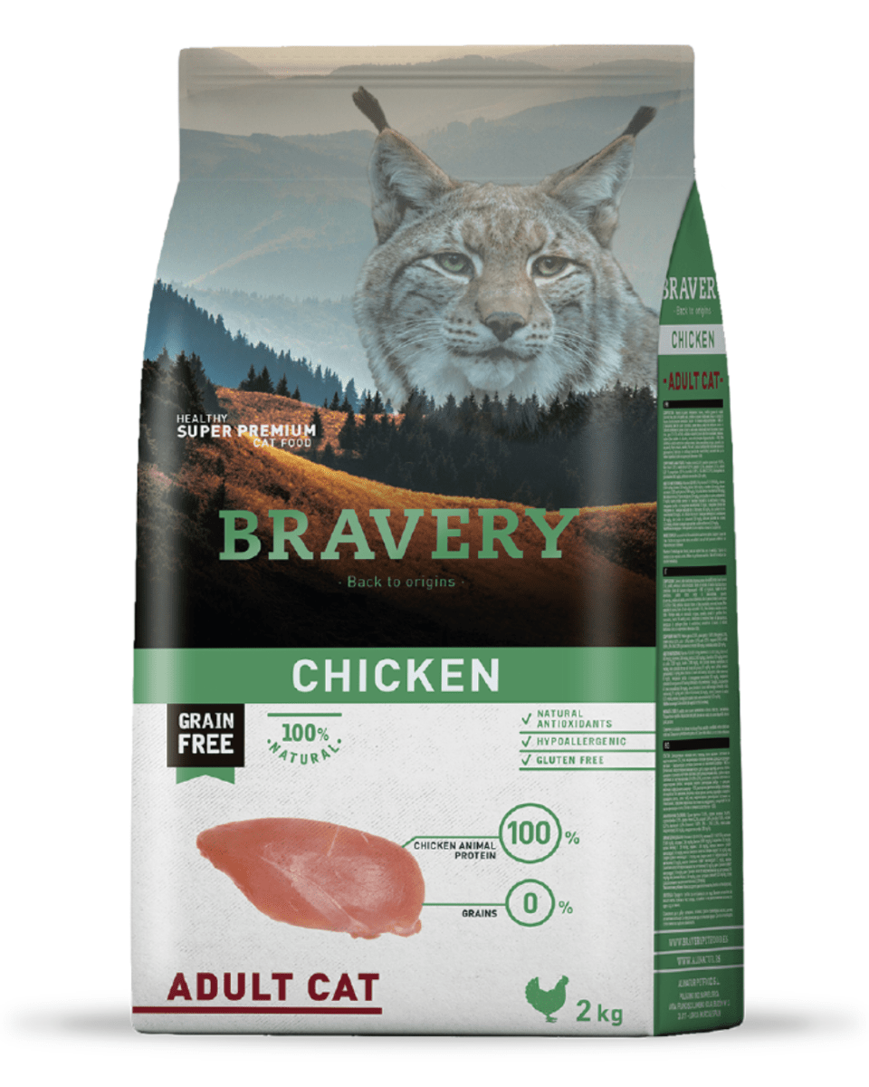 BRAVERY CHICKEN ADULT CAT 2kg1