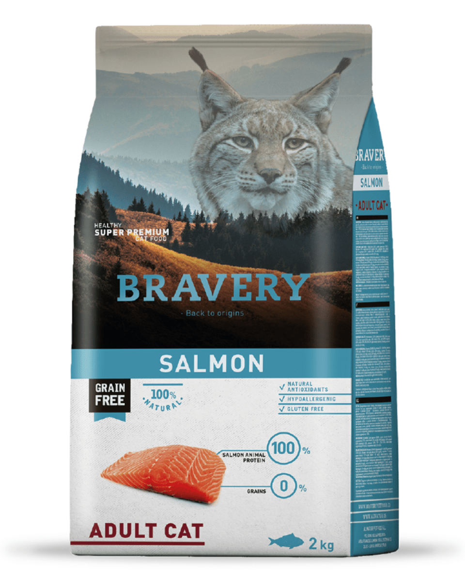 BRAVERY SALMON ADULT CAT 2kg1