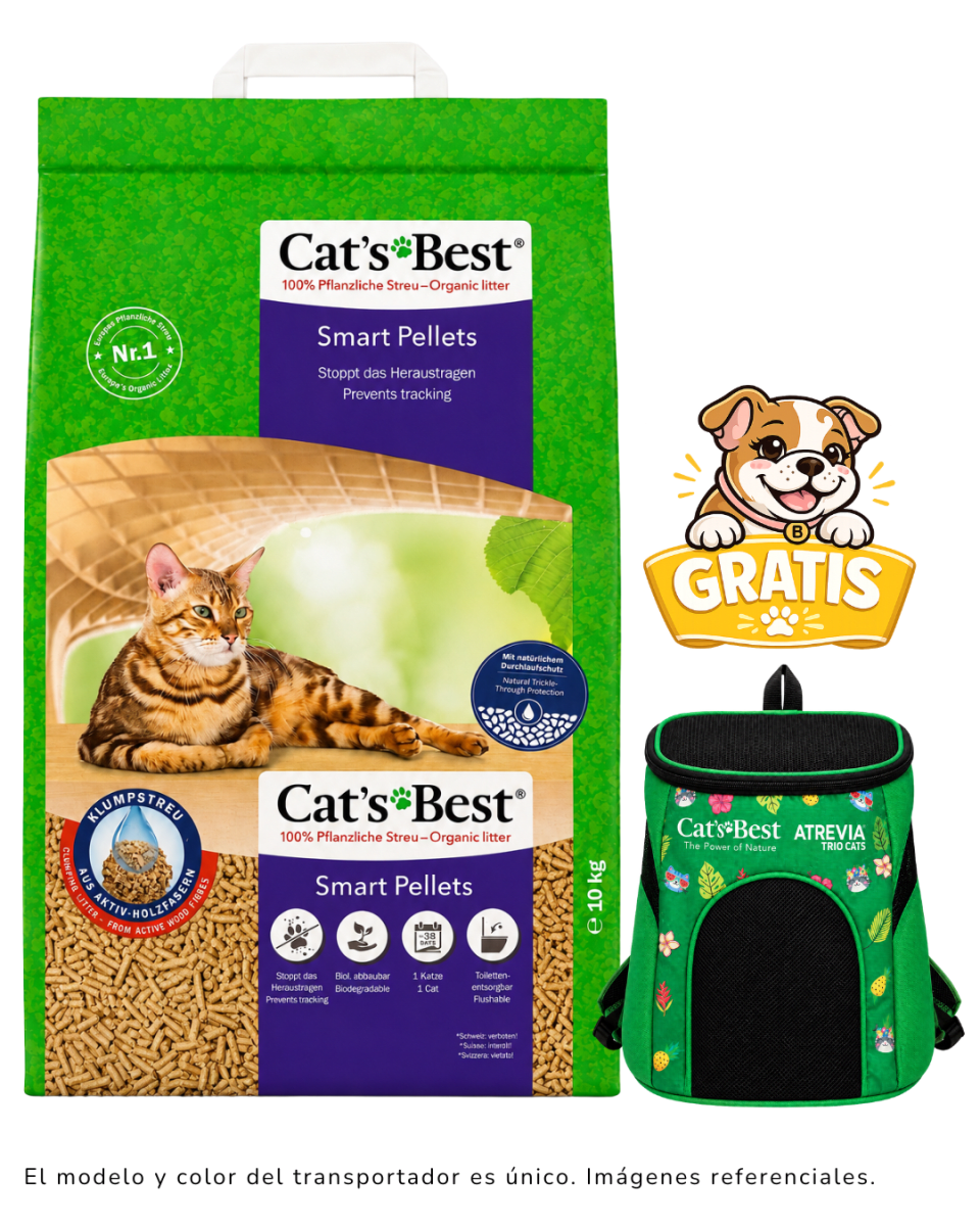 Arena Cats Best Smart Pellets 10kg + 1 Transportador gratis1
