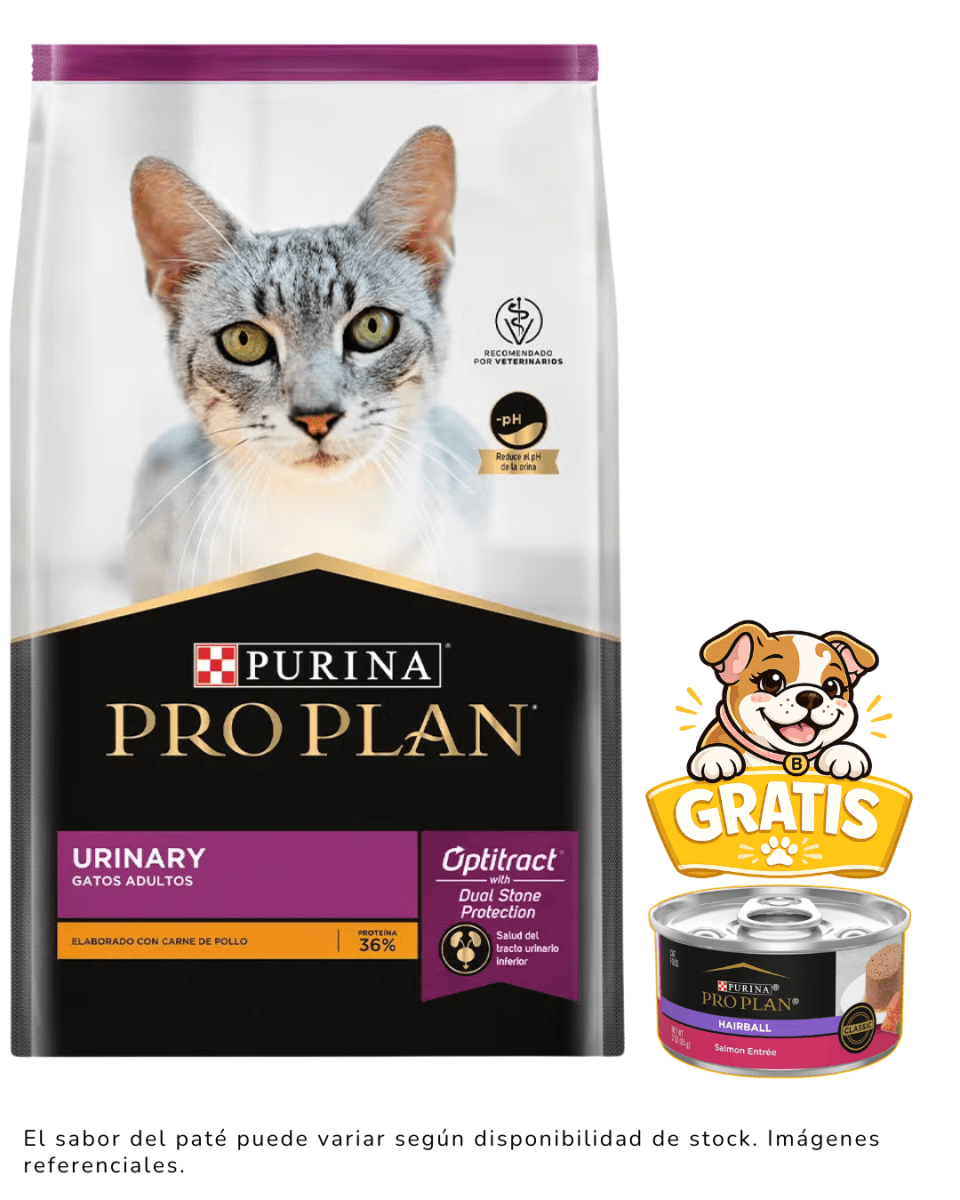 Pro Plan CAT Urinary 7.5kg + 1 paté gratis1