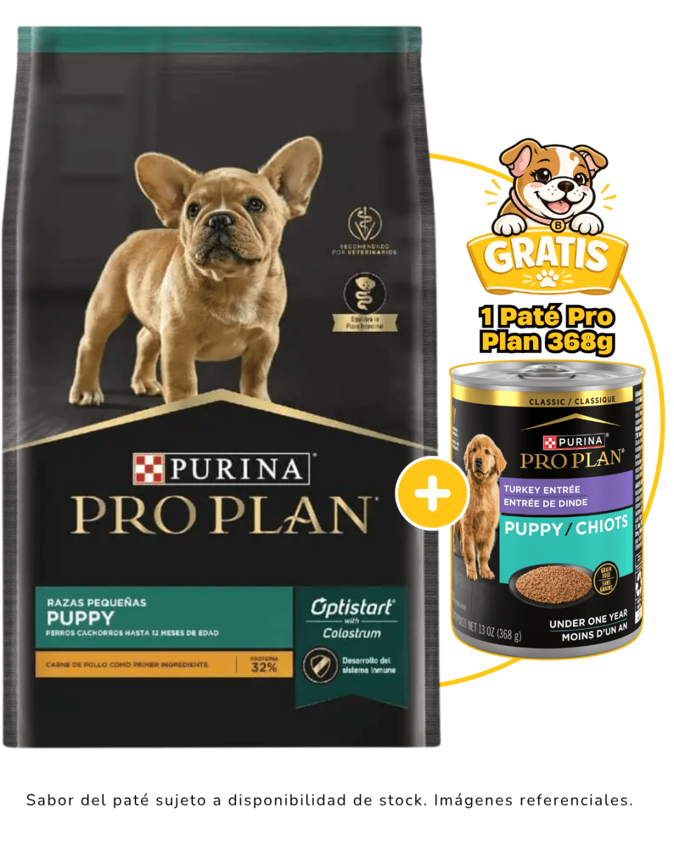 Pro Plan Cachorro Razas Pequeñas 7.5 Kg + 1 paté Pro Plan gratis1