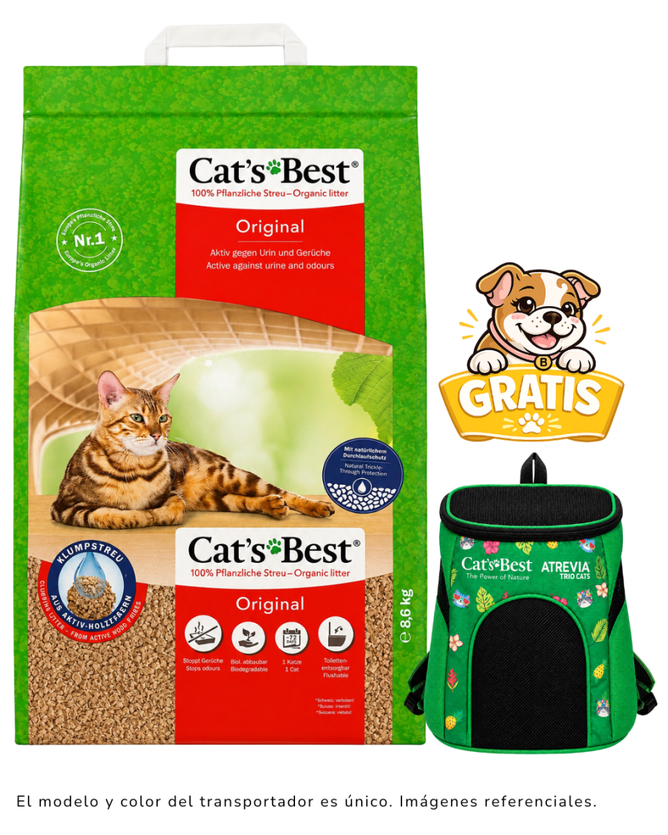Arena Cats Best Original 8.6kg + 1 Transportador gratis1