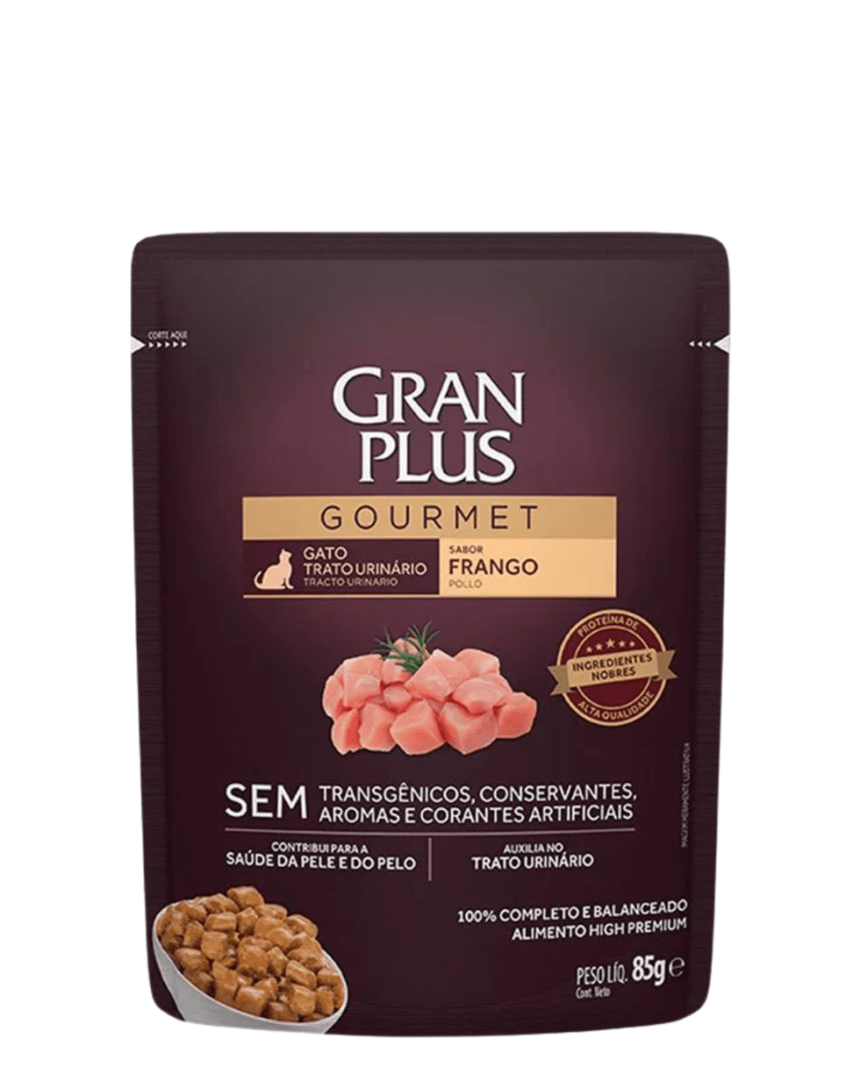 Gran Plus Gato Gourmet Húmedo - Tracto Urinario Pollo Sachet 85gr1