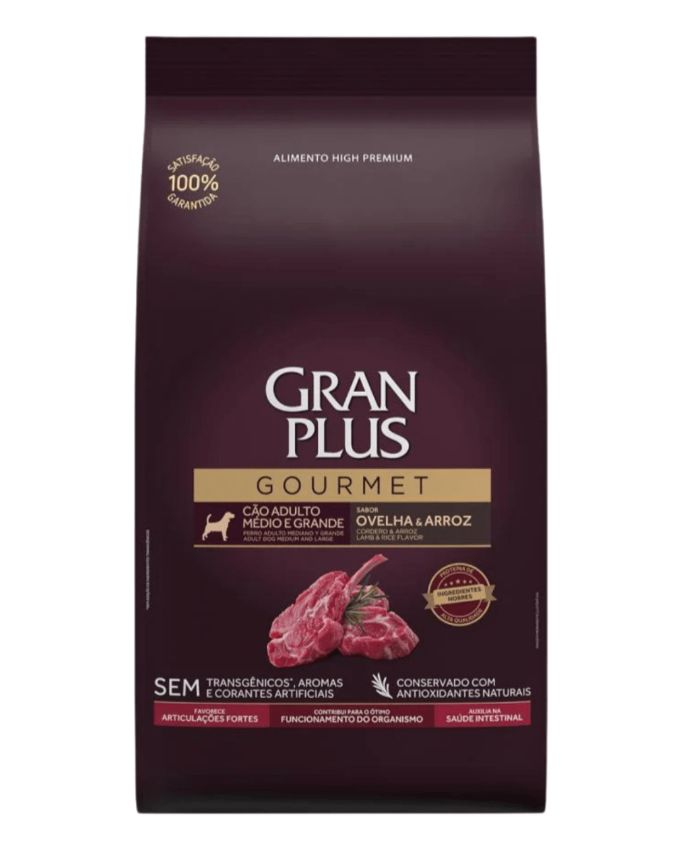 Gran Plus Gourmet Perro Adulto Mediano & Grande Cordero & 15 Kg1