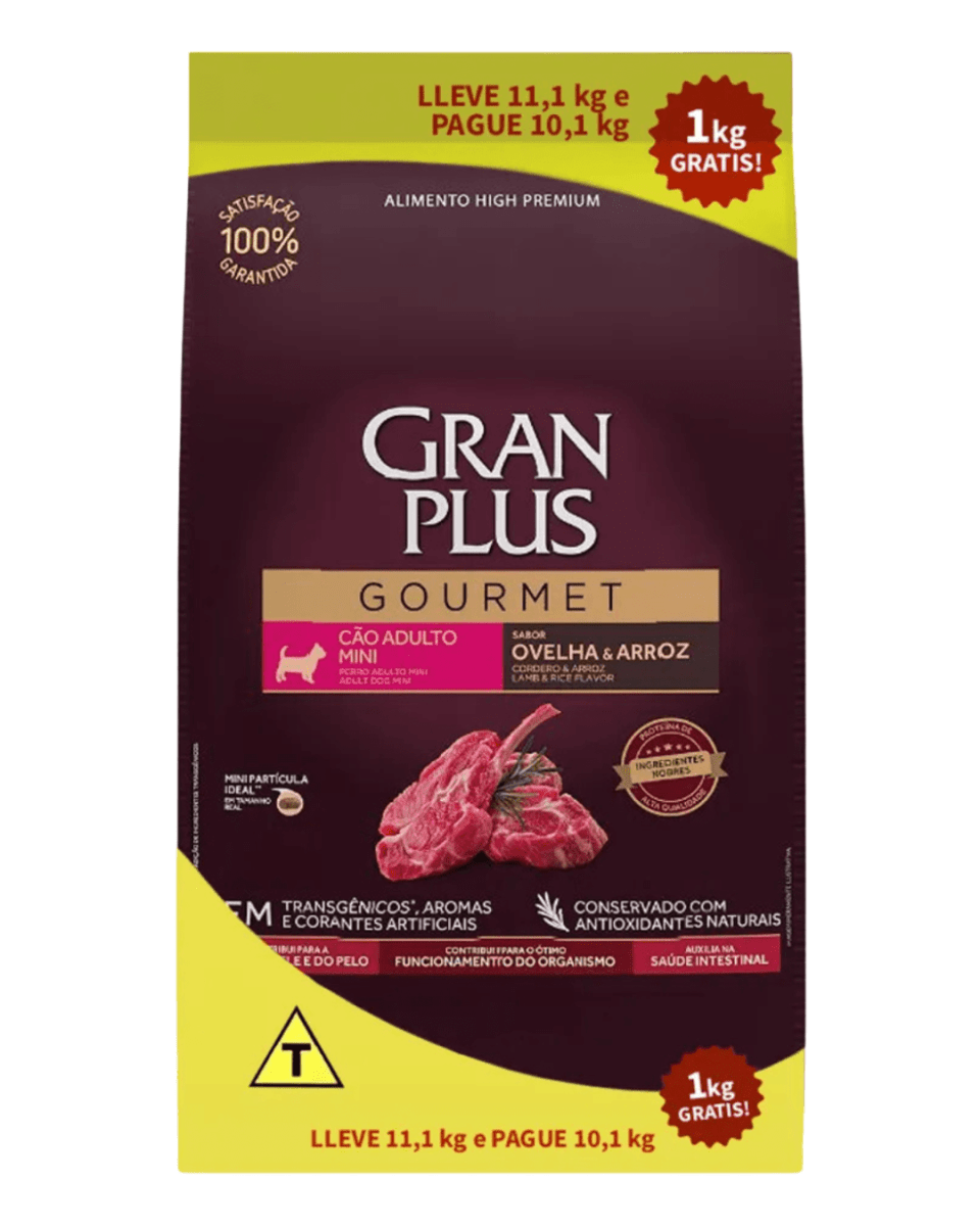 Gran Plus Gourmet Perro Mini Adulto Cordero 11.1kg1