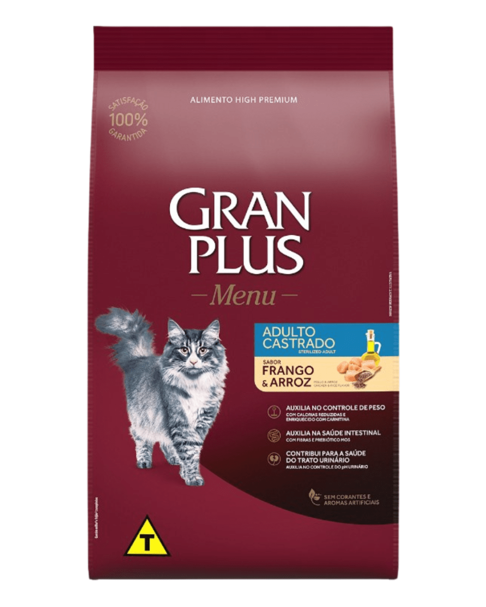 Gran Plus Gato adulto castrado pollo & arroz 10 Kg1
