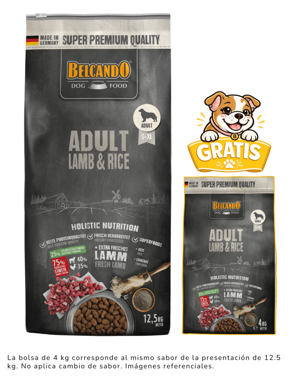 Belcando Adult Cordero & Arroz 12.5kg + 4kg gratis1