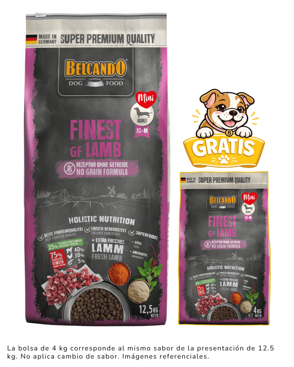 Belcando Finest GF Lamb (efecto salsa) 12.5kg + 4kg gratis1