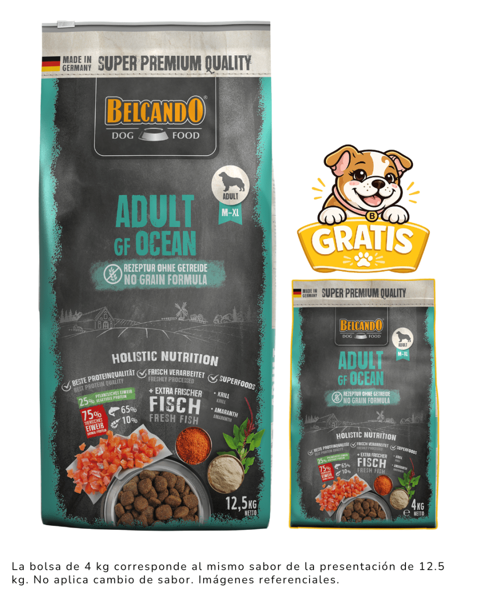 Belcando Adult GF Ocean 12.5kg + 4kg gratis1