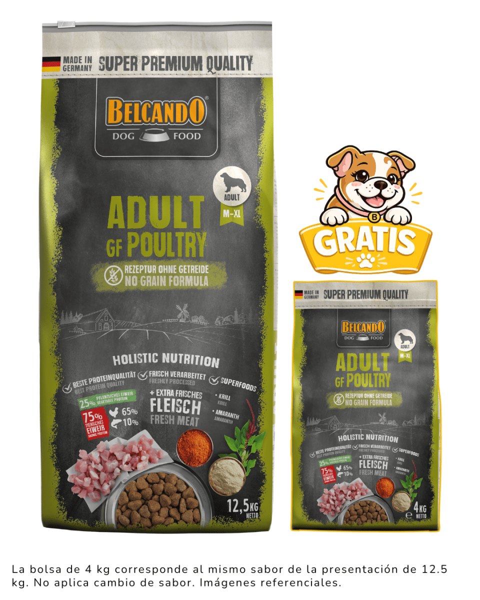 Belcando Adult GF Poultry 12.5kg + 4kg gratis1