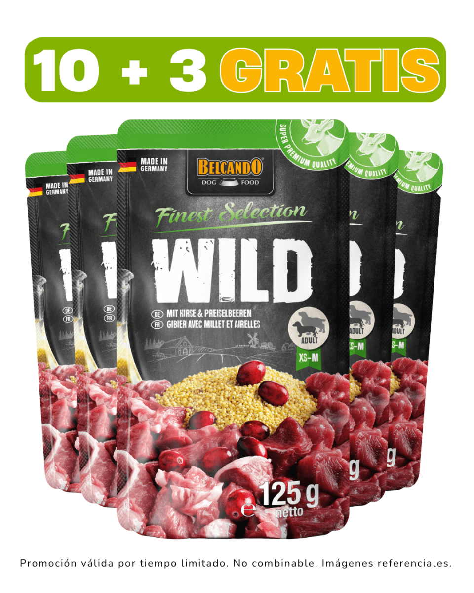Belcando venado con mijo y arándanos 125 gr promoción 10 + 3 gratis1