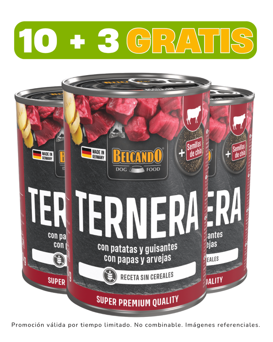 Belcando ternera con patata y guisante - 400gr promoción 10 + 3 gratis1