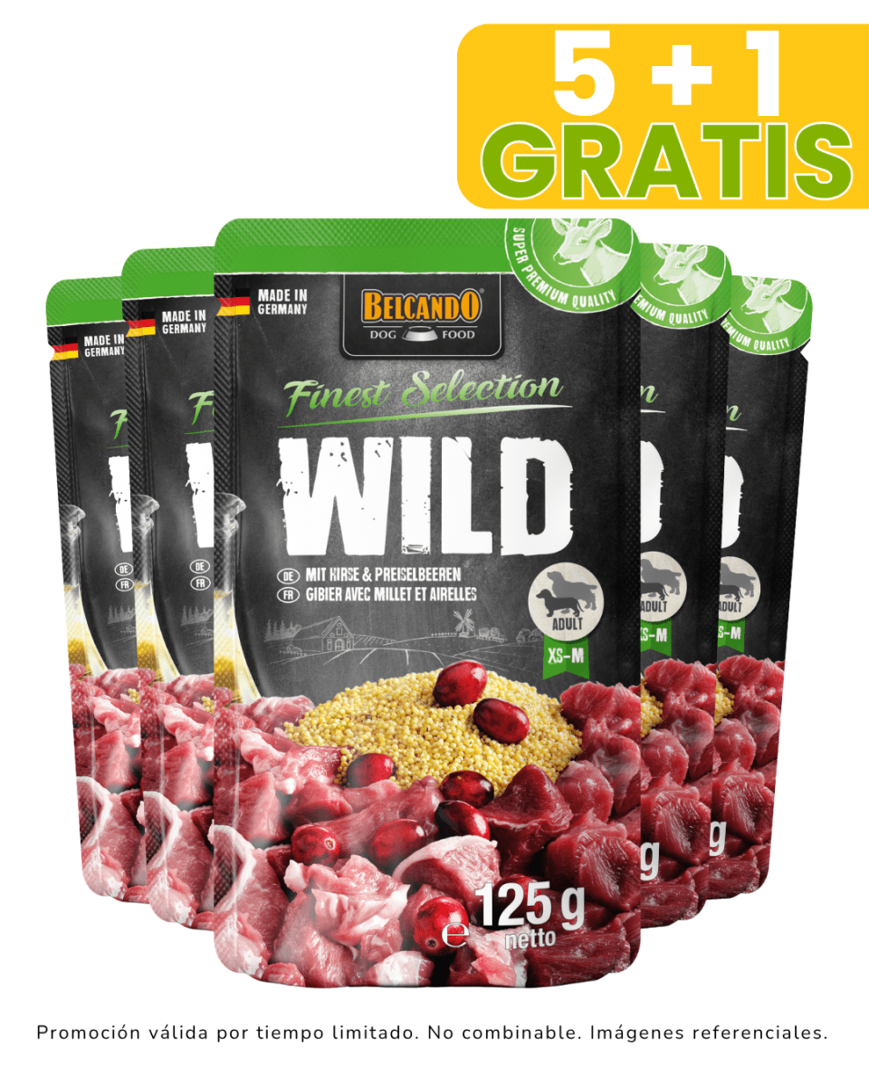 Belcando venado con mijo y arándanos 125 gr promoción 5 + 1 gratis1