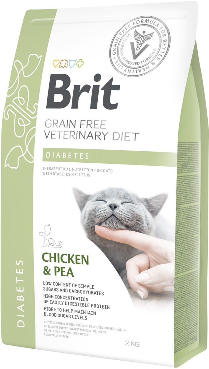 Brit GF Vet Diet Cat Diabetes 2kg1