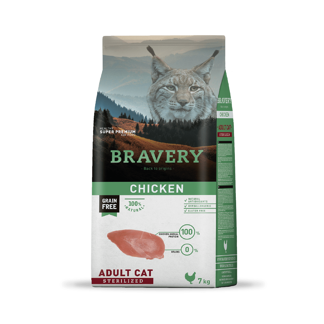 BRAVERY CHICKEN ADULT CAT STERILIZED 7kg1