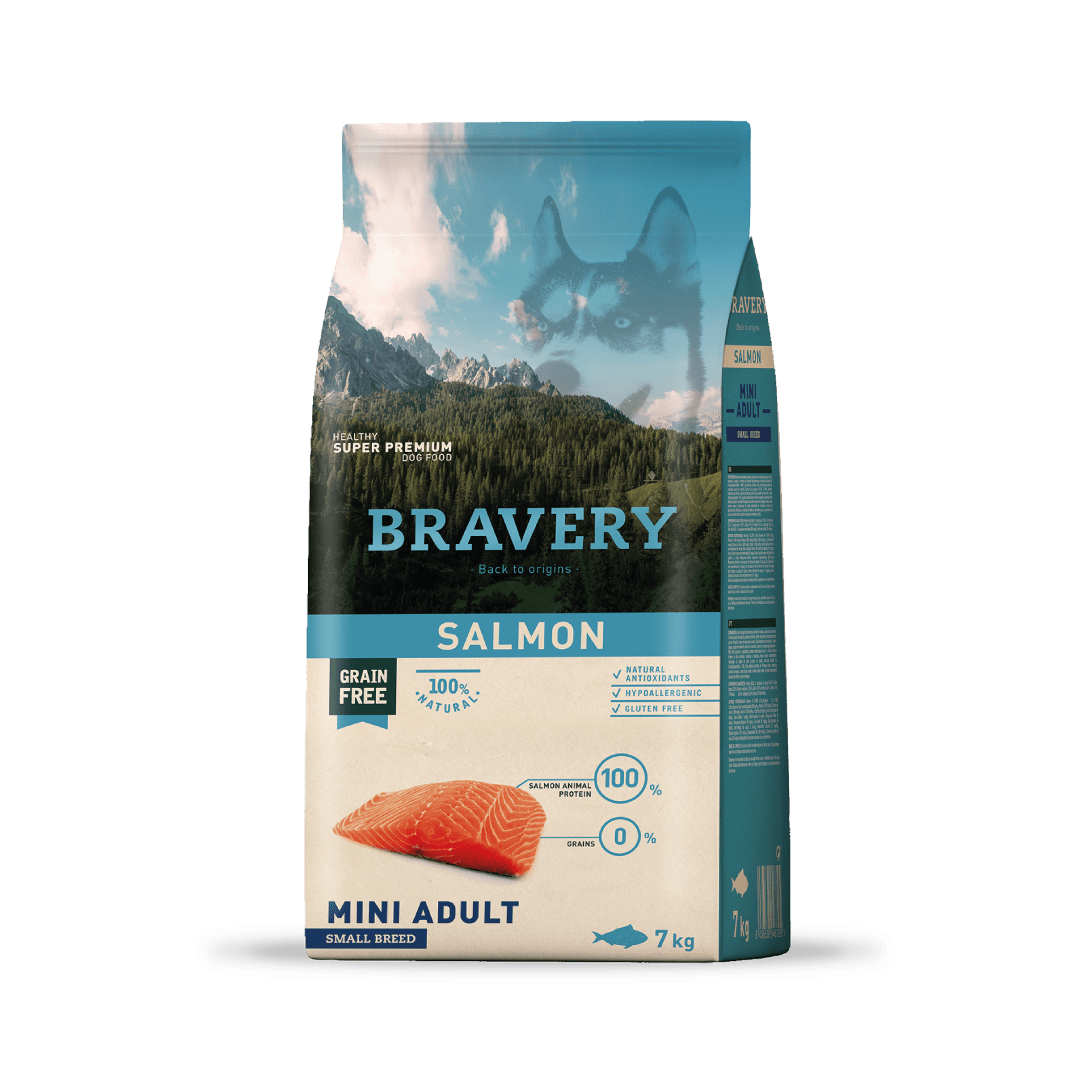 BRAVERY SALMON MINI ADULT SMALL BREEDS 7kg1