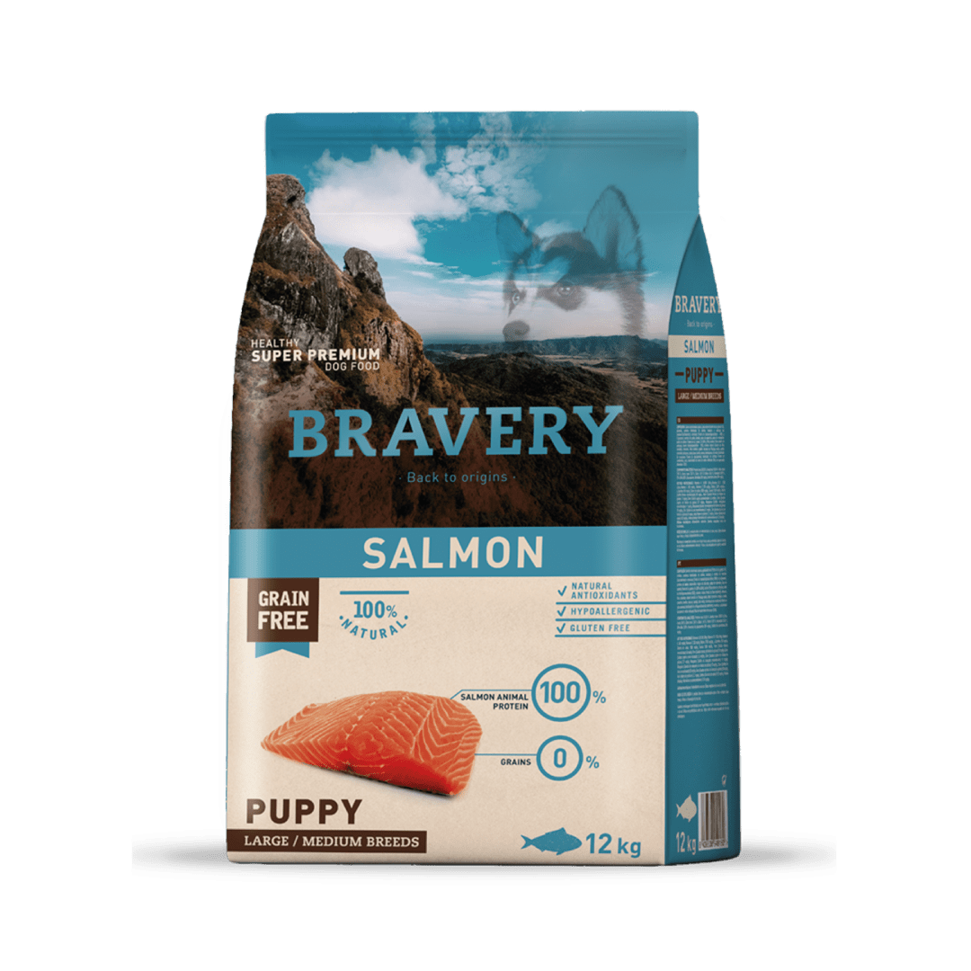 BRAVERY SALMON PUPPY LARGE/MEDIUM BREEDS 12kg1