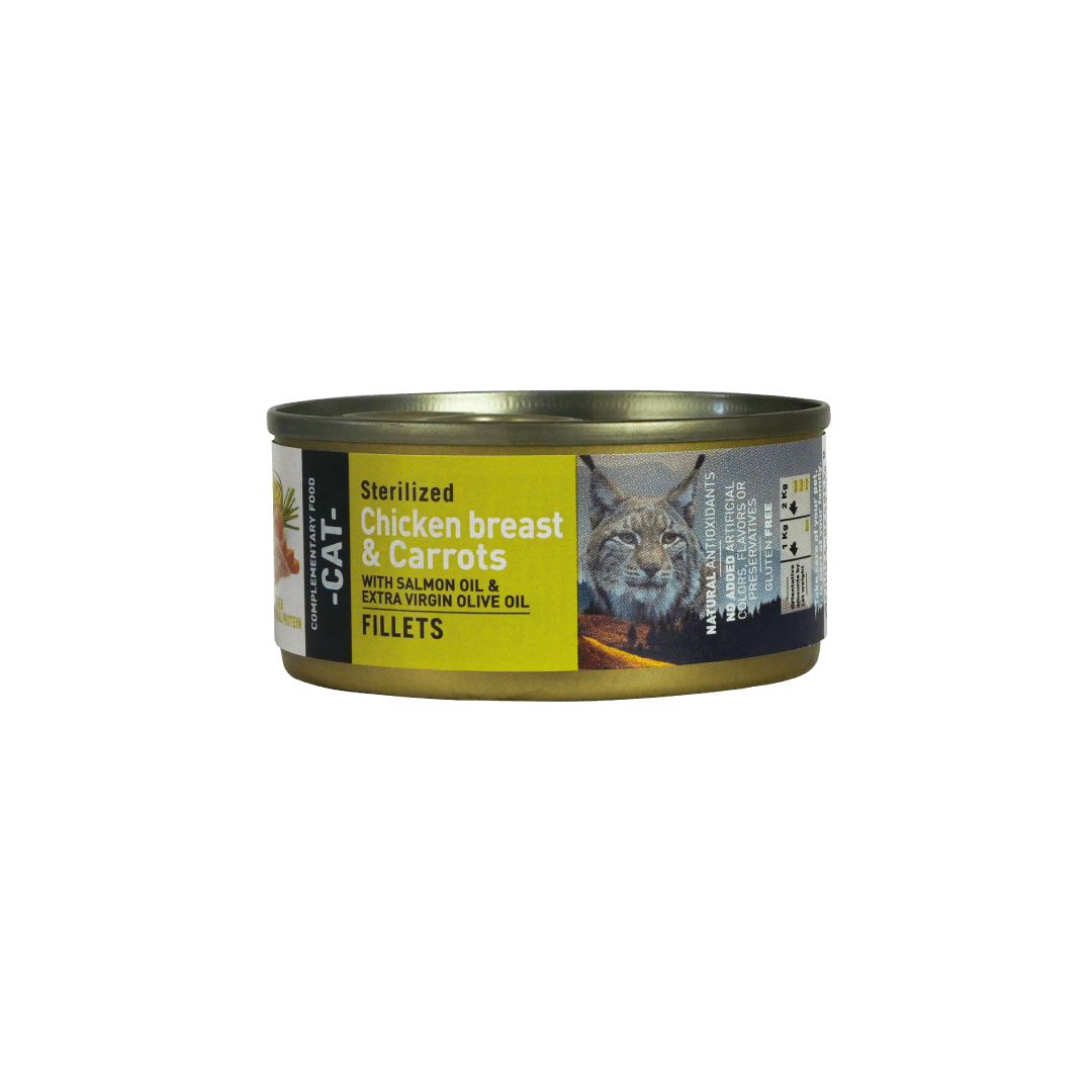 BRAVERY CHICKEN AND CARROTS STERILIZED CAT -  70GR (LATA)1
