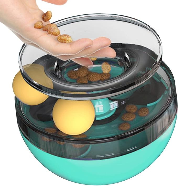 Juguete interactivos Rotación 360 - dispensador de comida para gato2